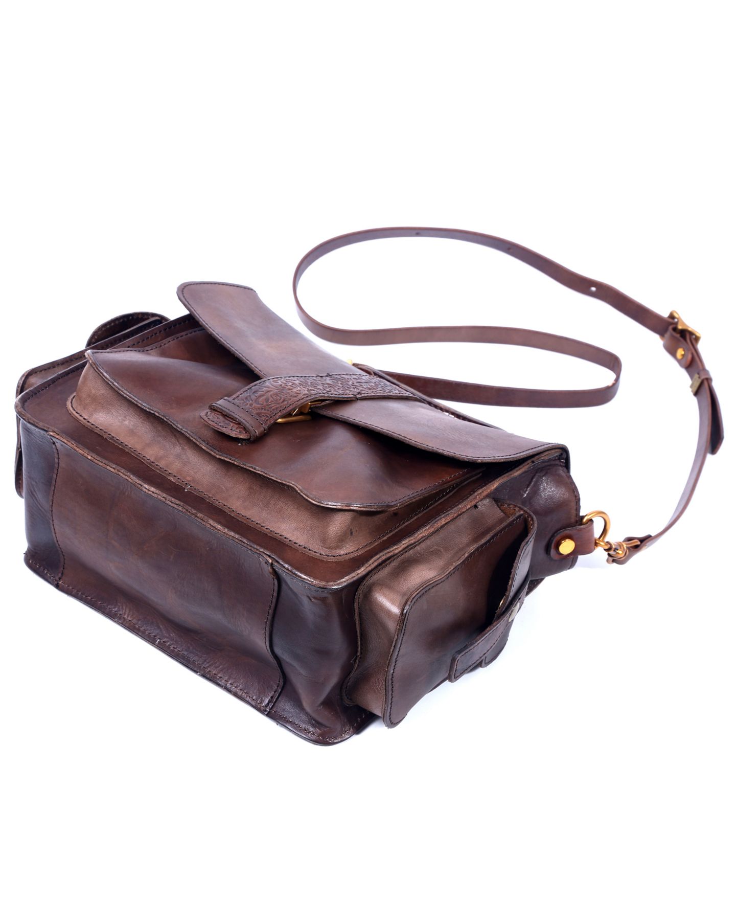 Женская сумка OLD TREND Genuine Leather Valley Breeze Crossbody, цвет: Серо-коричневый — фото 5