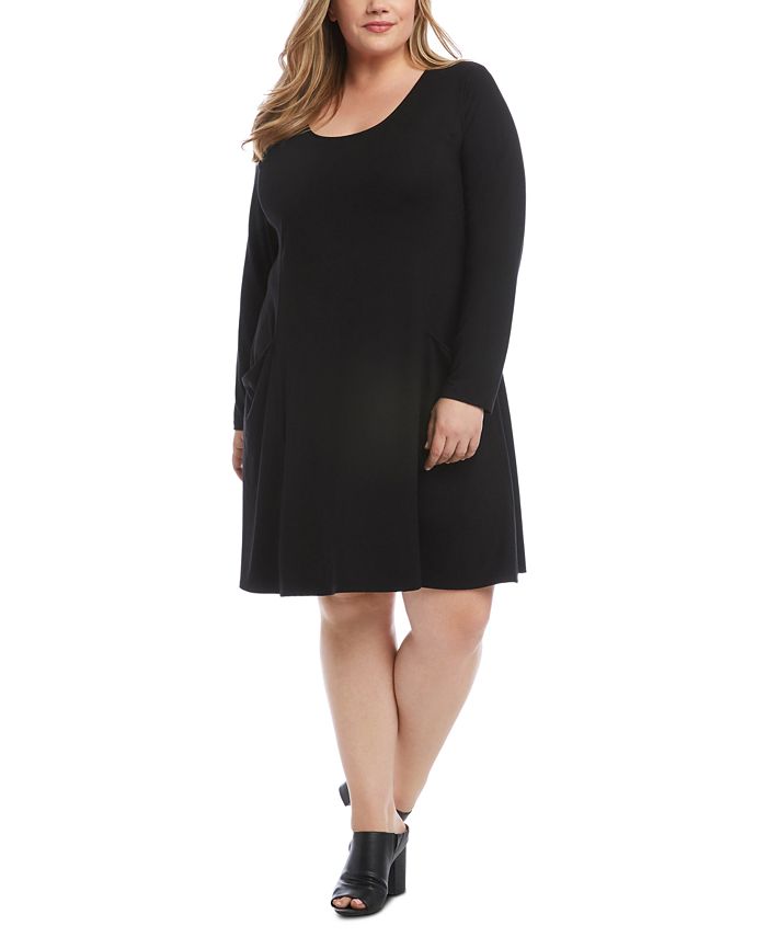 Karen Kane Plus Size Scoop-Neck Dress - Macy's