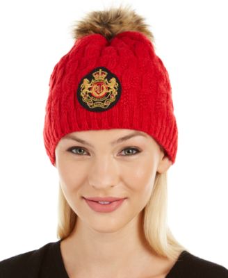 Lauren Ralph Lauren - Cable-Knit Patch Beanie
