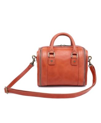 Mini Trunk Leather Top Handle Crossbody Bag