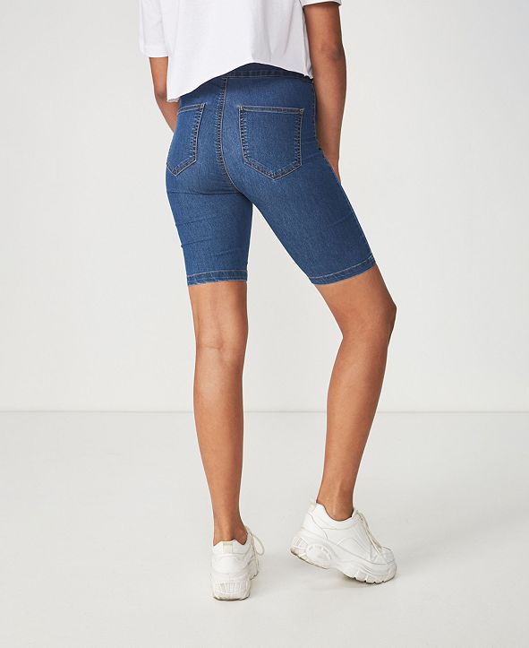 COTTON ON High Rise Denim Bike Short & Reviews Shorts Women Macy's