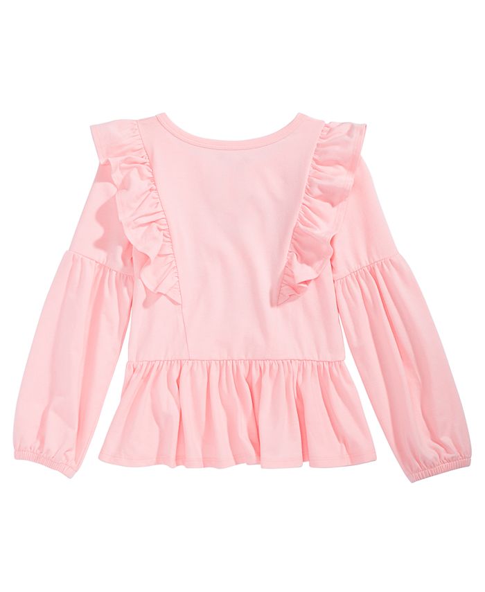 Hello Kitty Little Girls Ruffled Rise And Sparkle Top & Reviews ...