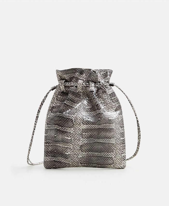 Mango leather best sale bucket bag