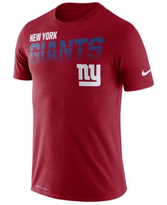 Nike Men's New York Giants Sideline Legend Line of Scrimmage T-Shirt ...