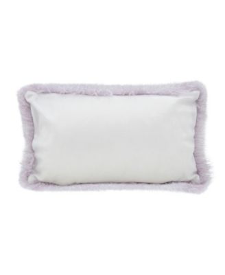 Mongolian Faux Fur Decorative Pillow, 12" x 20"