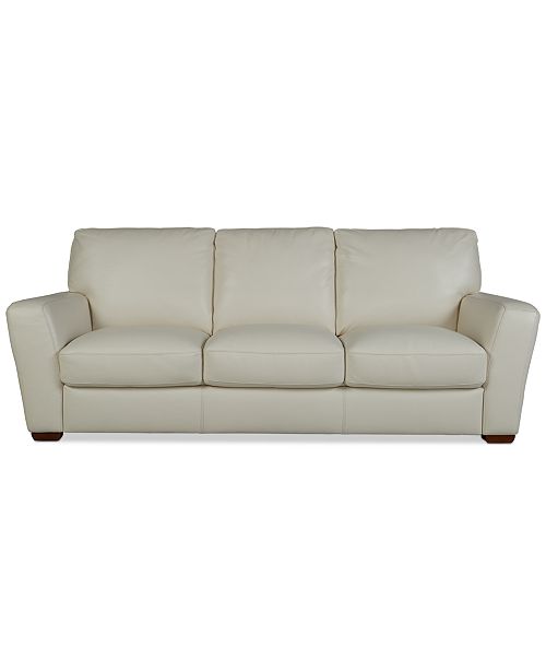 Furniture Jaspene 91" Leather Sofa, Created For Macy's