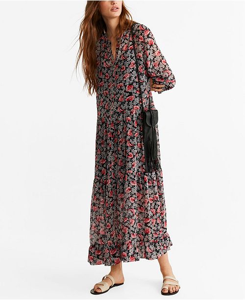 Mango Floral Print Dress Reviews Women Macy S