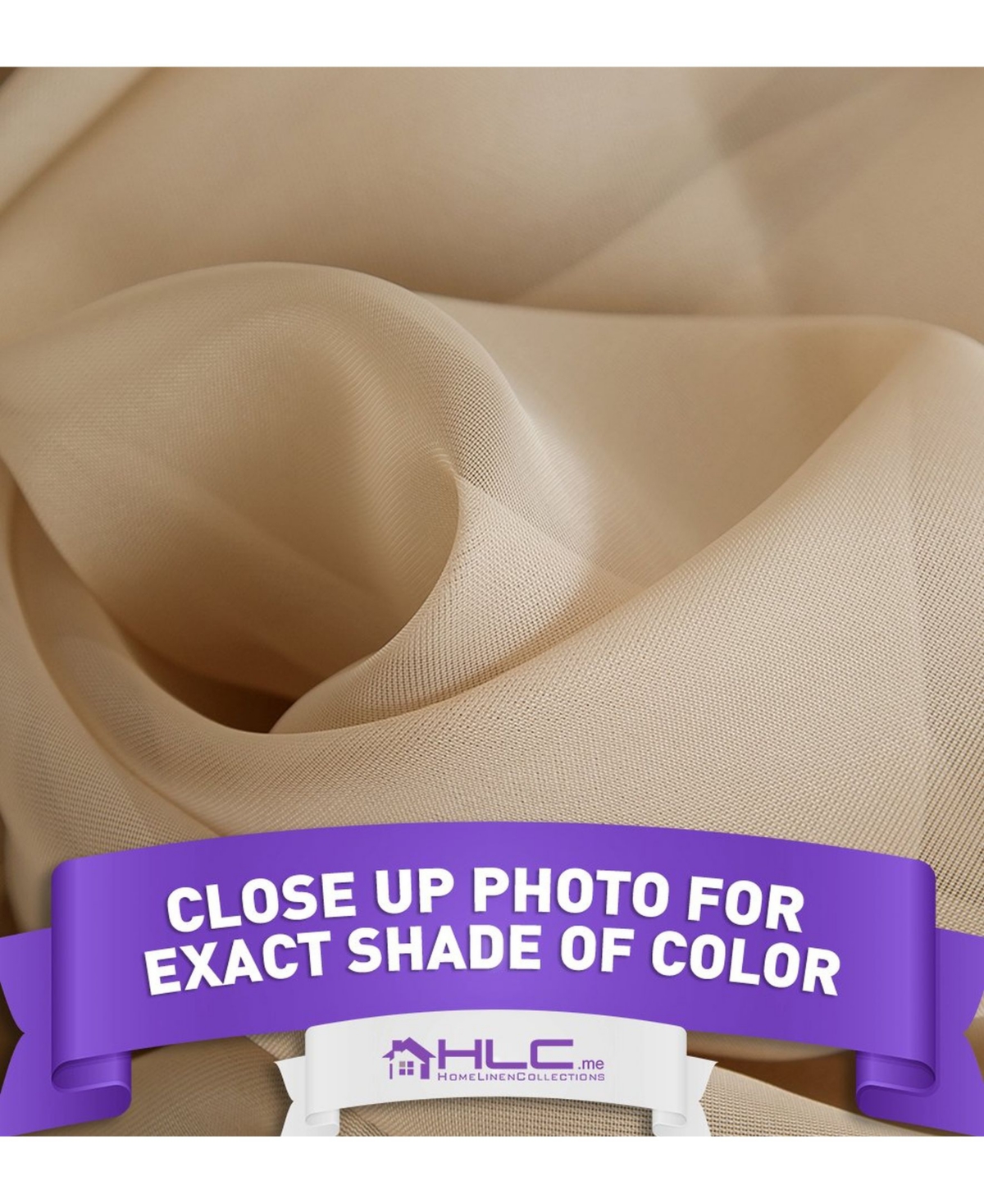 Hlc.me 2 Pack Sheer Voile Window Curtain Sheer Panels
