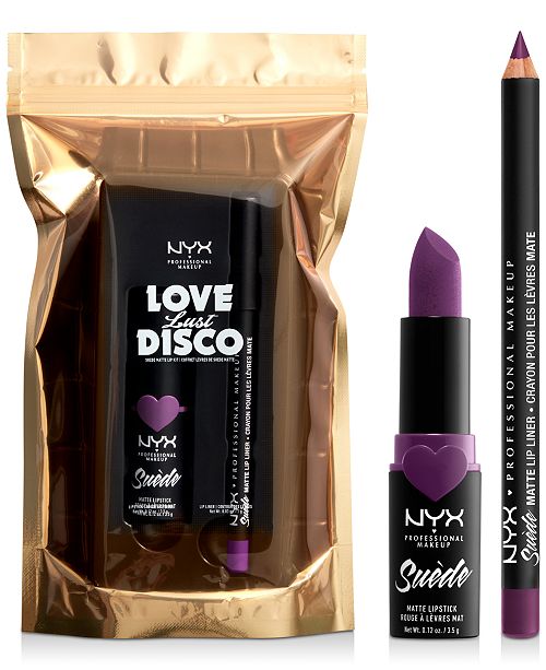 2 Pc Love Lust Disco Suede Matte Lip Kit