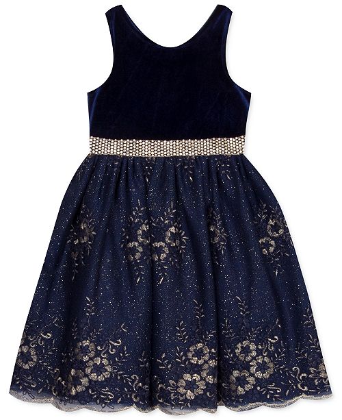 Rare Editions Little Girls Velvet Lace Dress Reviews All Girls