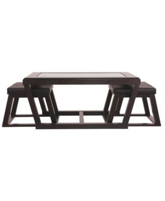 Signature Design By Ashley - Kelton Coffee Table with Nesting Stools