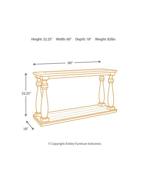 Signature Design By Ashley Ashley Furniture Mallacar Sofa Table