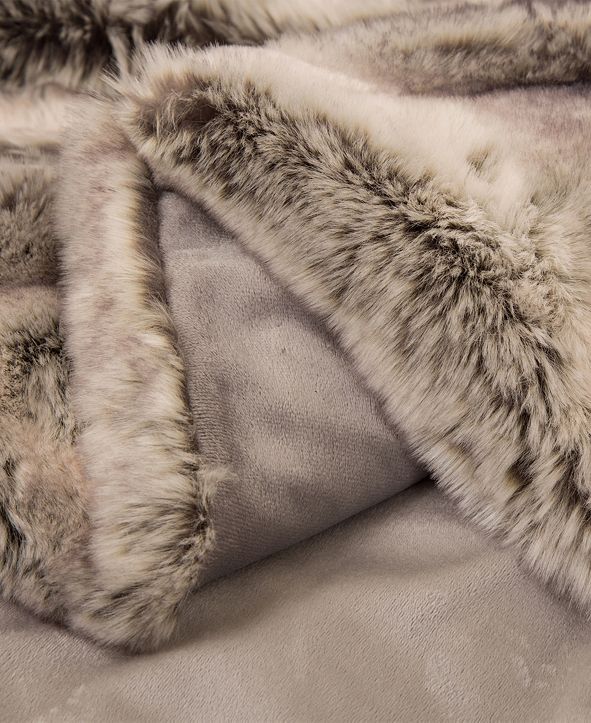 Glitzhome Faux Fur Throw/Blanket & Reviews Blankets & Throws Bed