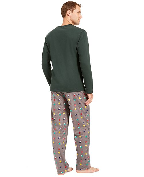 Club Room Men's Printed Pajama Set, Created for Macy's & Reviews ...