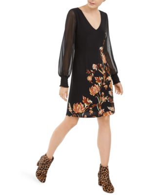 macy's casual dresses with sleeves