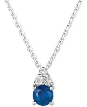image of Sapphire (3/8 ct. t.w.) & Diamond (1/20 ct. t.w.) 16
