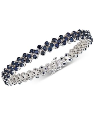 Macy's - Emerald Tennis Bracelet (13 ct. t.w.) in Sterling Silver(Also Available in Certified Ruby and Sapphire)