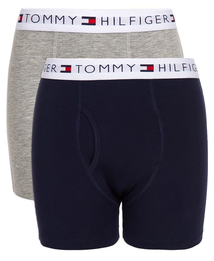 Tommy Hilfiger Little & Big Boys 2-Pk. Solid Boxer - Macy's
