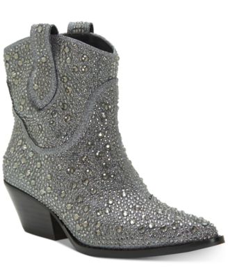 jessica simpson silver glitter boots