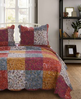 Barefoot Bungalow Paisley Slumber Quilt, Zulily King Size Bedspreads