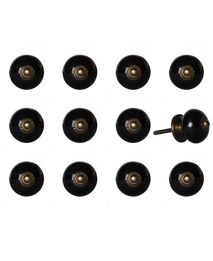 KNOBIT Handpainted Ceramic Knob Set of 12 Macy's