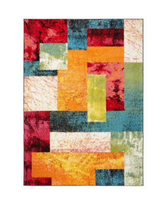 Global Rug Designs Burst BUR08 Ivory 5'2