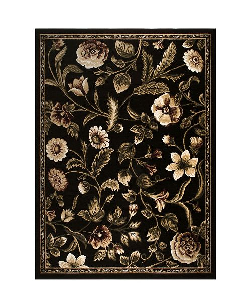Global Rug Designs Vision Vis01 Black 7 8 X 10 4 Area Rug Reviews Rugs Macy S