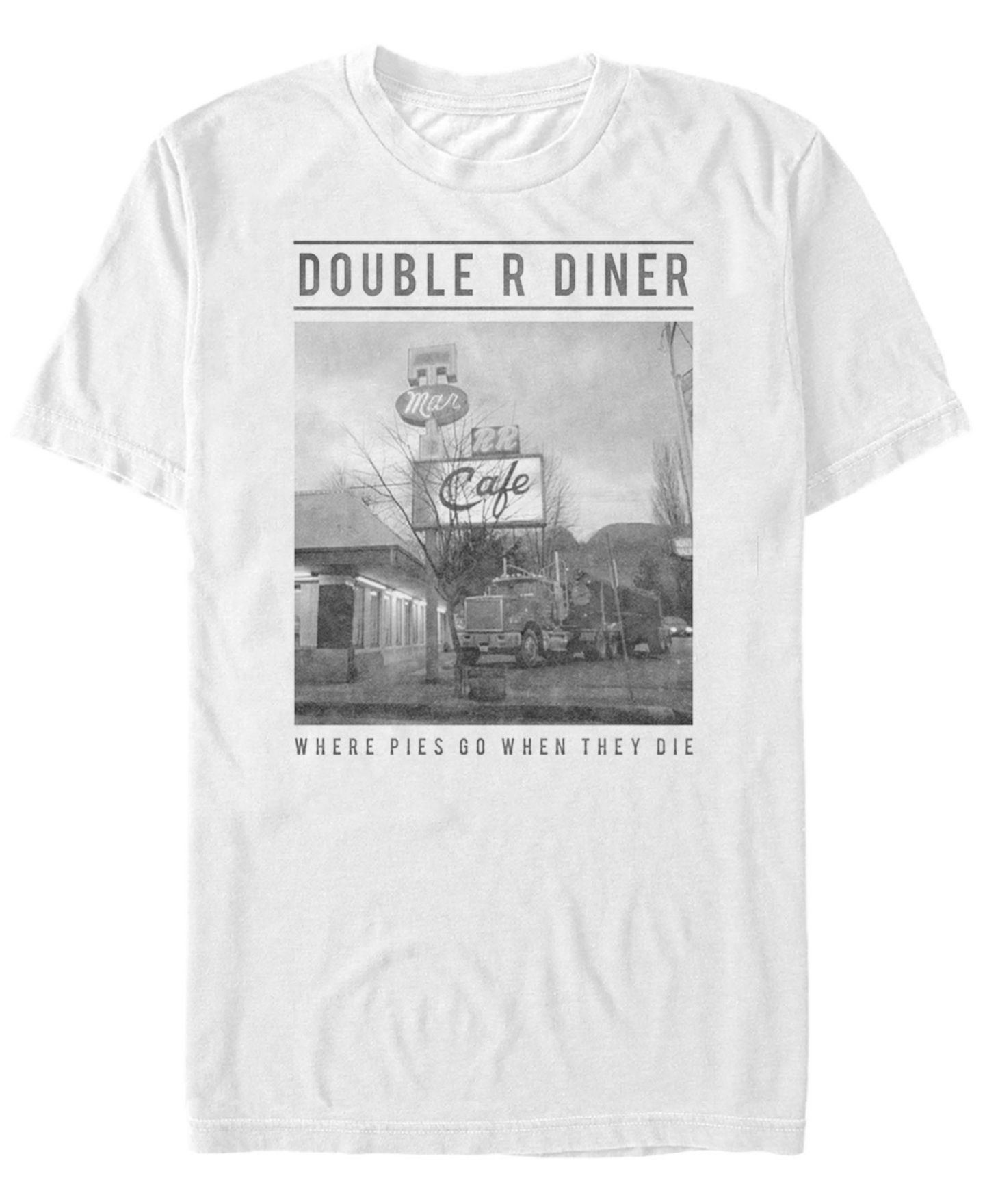 Мужская футболка Fifth Sun Twin Peaks Double R Diner Short Sleeve, цвет: Белый — фото 1