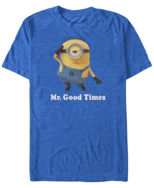 Minions Illumination Men's Despicable Me Mr Good Times Short Sleeve T-Shirt