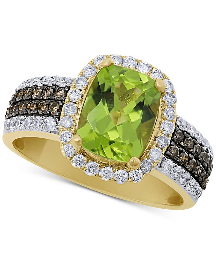 Macy s Peridot 2 5 8 ct. t.w. Diamond 5 8 ct. t.w. Statement