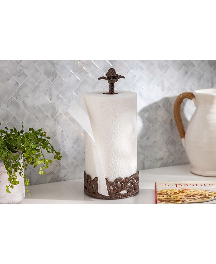 The GG Collection Paper Towel Holder in Acanthus Leaf Cast Metal Macy's
