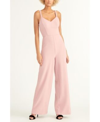 macy's pink jumpsuit