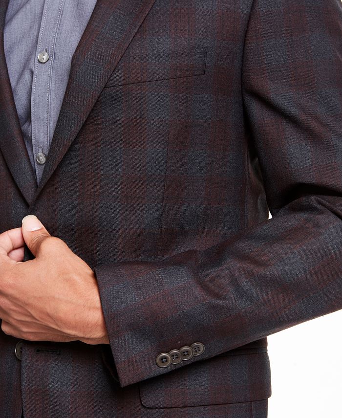 Michael Kors Men's ClassicFit Plaid Sport Coat Macy's