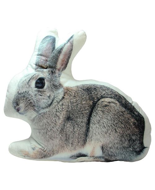 Northlight Bunny Rabbit Ultra Soft Throw Pillow Polyester