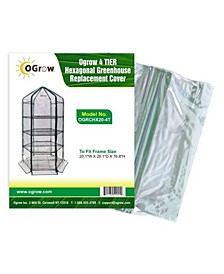 4 Tier Hexagonal Greenhouse Replacement Cover