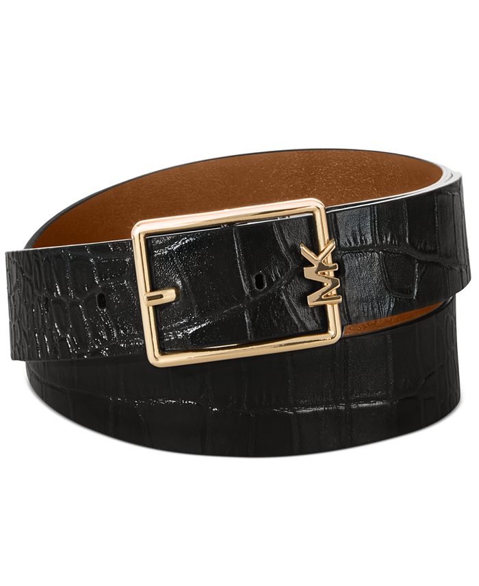 Michael Kors Reversible MKBuckle Plus Size Belt Macy's