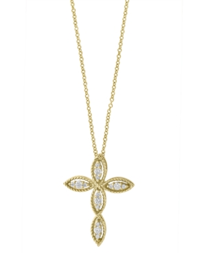image of D-Oro By Effy Diamond (1/5 ct. t.w.) Pendant in 14k Yellow Gold