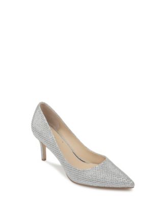 macy's silver pumps