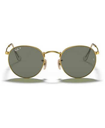 Ray-Ban - ROUND METAL Polarized Sunglasses, RB3447 50