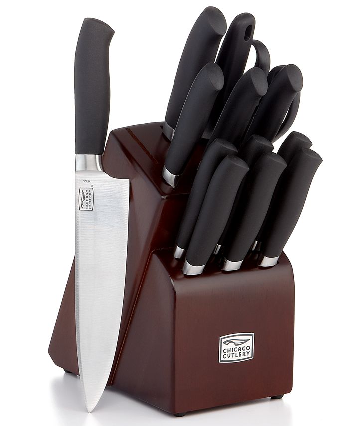 Chicago Cutlery Stainless Steel Fusion 17 Piece Knife Block Set