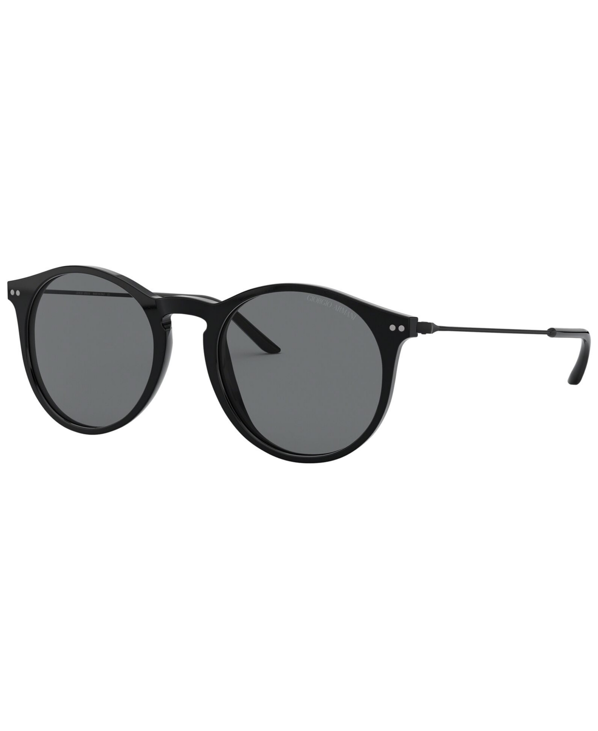 Shop Giorgio Armani Men's Sunglasses In Black,grey