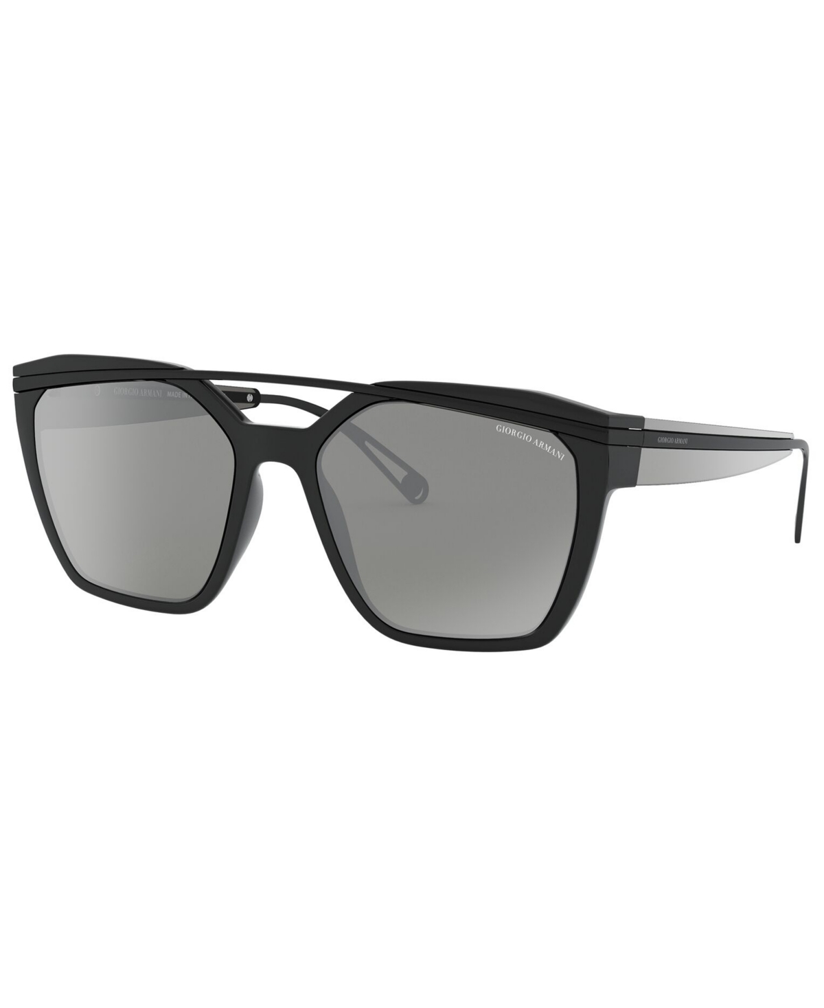Giorgio Armani Women's Sunglasses, Ar8125 In Black,grey Mirror Silver