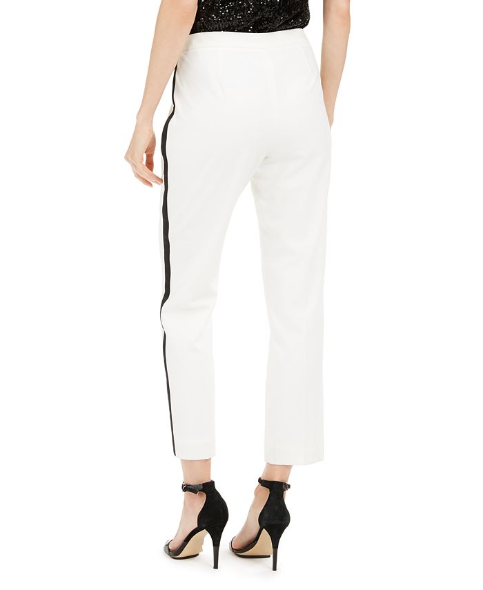 Calvin Klein Petite Straight-Leg Tuxedo Dress Pants - Macy's