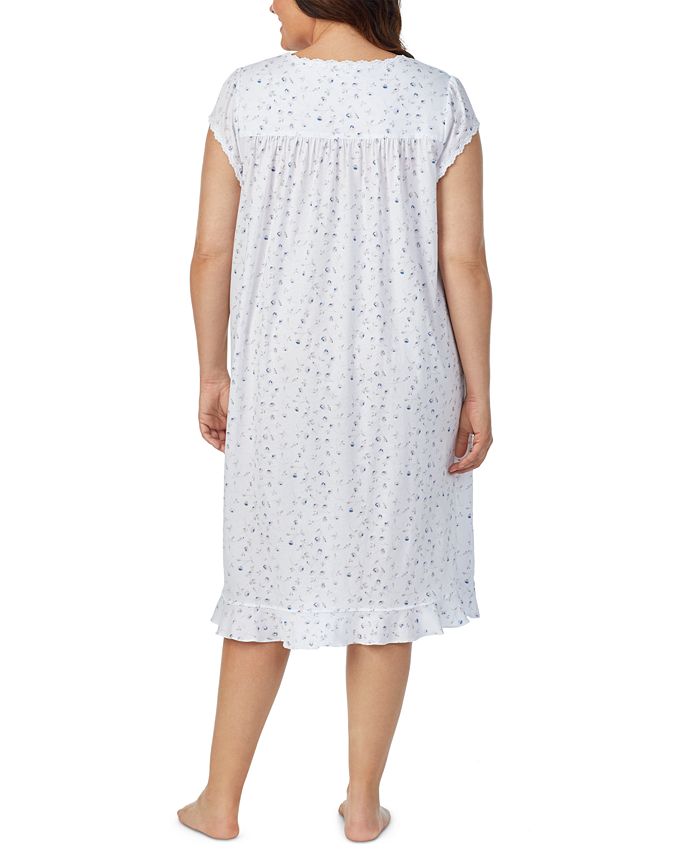 Eileen West Cotton LaceTrim Jersey Knit Nightgown Macy's