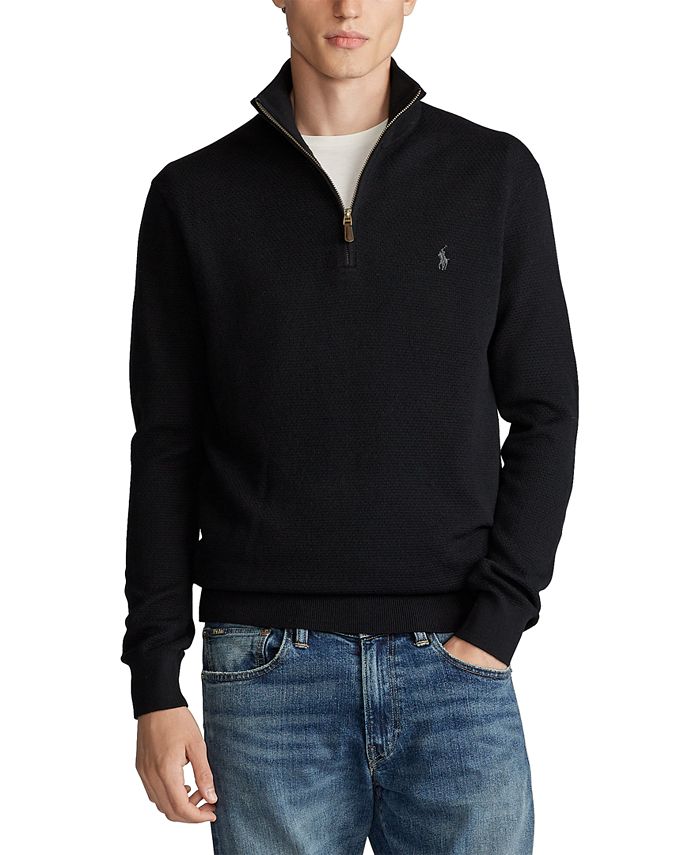 Polo Golf Ralph Lauren Merino Wool 1/4 Zip Sweater L 