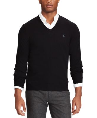 merino wool sweater polo