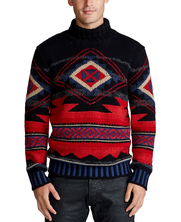 Polo Ralph Lauren Men's Southwestern Cashmere Wool Blend Sweater ...