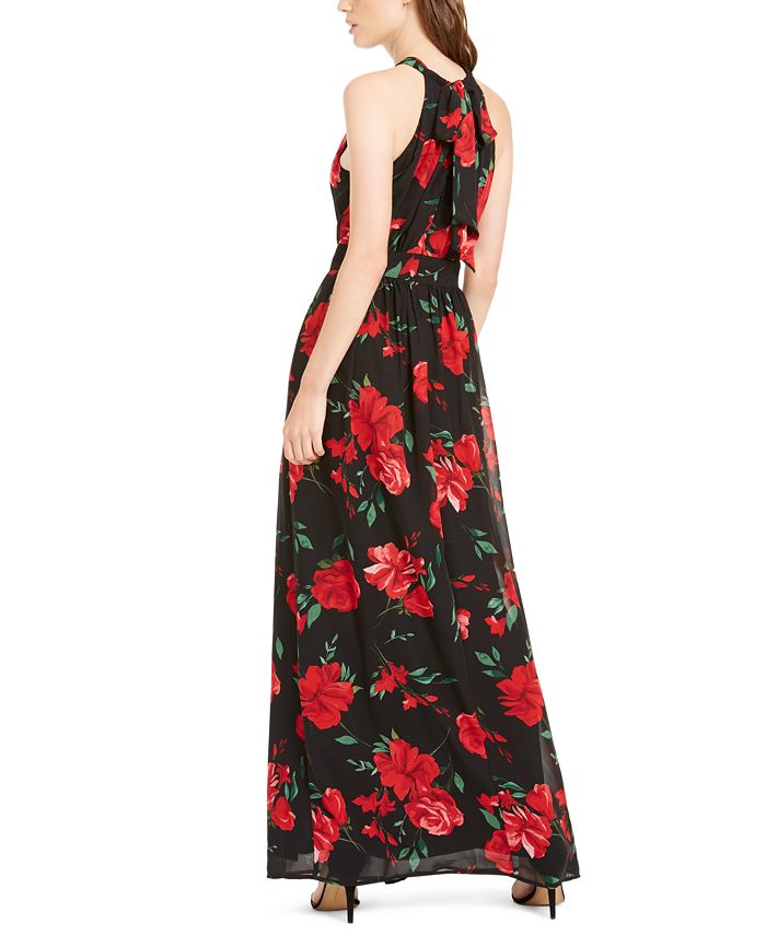 INC International Concepts INC Floral-Print Halter Maxi Dress, Created ...