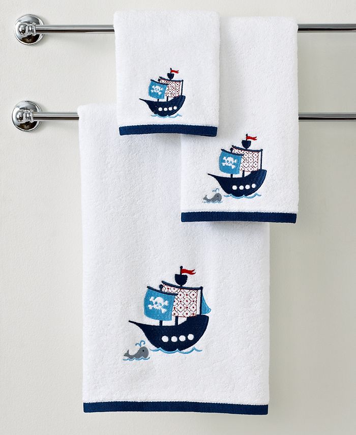 Kassatex Bath Towels, Pirates 16" x 26" Hand Towel Macy's