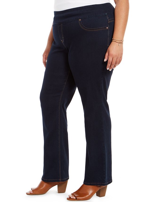 Style & Co Plus Size Ella Straight-Leg Jeans, Created For Macy's ...
